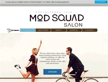 Tablet Screenshot of modsquadsalon.com